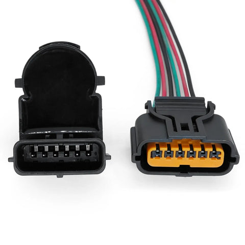 Ultrasonic Parking Sensor With Connector For Hyundai Palisade 2020 2021 2022 black sensor and wiring plug close-up