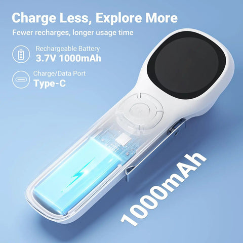All In One Ear Scope Otoscope With Built In Light 1.45 Inch IPS Display 3.9mm Ear Camera No Phone Needed Standalone HD CMOS Sensor For Quick Home Ear Checks, Type-C charging, 1000mAh