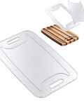Two In One Cutting Board Template With Juice Groove, Laser Cut Acrylic Router Template For Cutting Boards Charcuterie Boards And Serving Trays, USA Made, Large 17 3/4 By 10 3/4 Inches, Crystal Clear Visual Aid For Centered Grooves And Pro Style Results