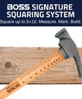 10 Oz Titanium Pro-Grade Hammer With Tennessee Hickory Handle, Magnetic Nail Starter, Framing Square, Rip Claw, Smooth Face
