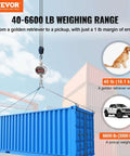 Digital Crane Scale 6600 Lbs 3000 Kg Heavy Duty Hanging Scale With Remote Control LED Display lifting blue container
