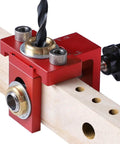 Compact Aluminum Pocket Hole Jig Kit For Woodworking With Accurate Dowel Locator And Furniture Assembly Tool Tough Aluminum Alloy Guide