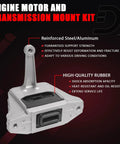 Heavy Duty Three Piece Engine Mount Bracket Set No Drama Fix For One Point Four Turbo And One Point Six Turbo And Two Point Zero Liter Engines - Reinforced steel and rubber design.