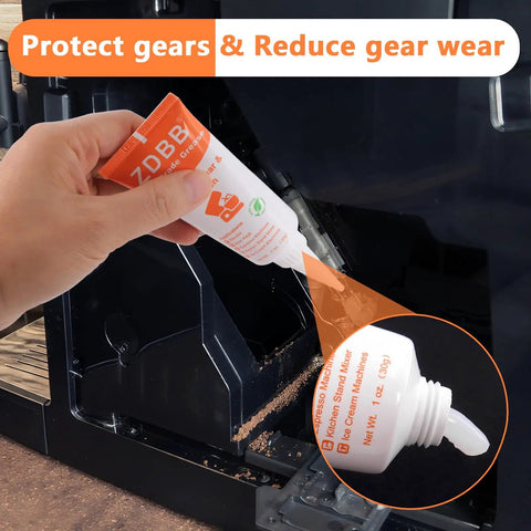 Applying Food Grade Lubricant for Kitchen Gear and Home Appliances, Odorless PTFE Grease for Stand Mixers, detail view