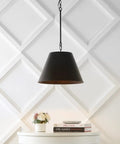 Oil Rubbed Bronze Industrial Farmhouse Pendant Light With Metal Shade, Adjustable Hanging Fixture Over Table