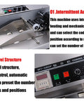 Automatic Ink Wheel Marking Machine For Dry Batch Coding And Product Label Dating, stainless steel control panel and heating structure.