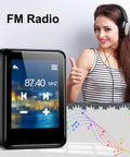 Bluetooth 5.2 MP3 Player With 32GB Built In, Dope Portable Mini Music Player With 1.8 Inch Screen, FM Radio, Black, thumbs up