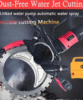 Heavy Duty Brushless Concrete Saw With 8900w Motor And 16 Inch Diamond Blade Fast Deep Cut Masonry Tool Job Site Ready with water jet cutting feature.