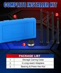 Harmonic Balancer Installer Kit With Long Reach Adapters And Nut, Underdrive Pulley Damper Tool Set, 4 Adapters Plus Bearing Nut