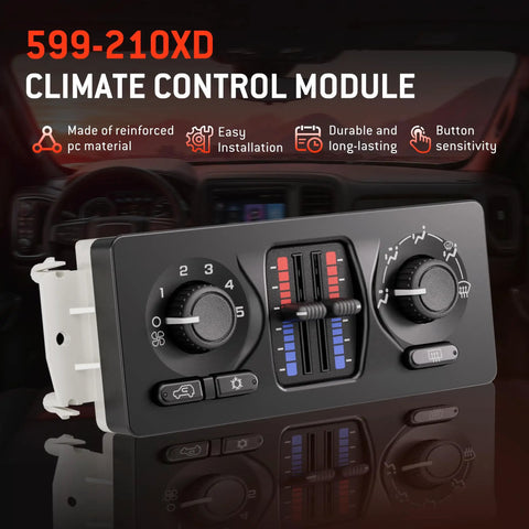 Plug And Play Climate Control Module And AC Panel For 2003 2007 GM Trucks And SUVs Fits Silverado Sierra 1500 2500 3500