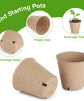 131 Pcs Organic Peat Pots 3.15 Inch Seedling Starter Tray With Drainage Holes Biodegradable Nursery Pots product display.