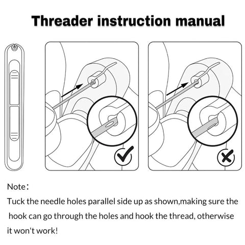 2 In 1 Automatic Needle Threader And Seam Ripper For Quick Sewing And Quilting Projects Must Have DIY Sewing Kit Instructions