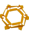 Tire Changer Plastic Inserts Kit With Nylon Rim Edge Protectors For Duck Head Mount Demount Tools, yellow inserts