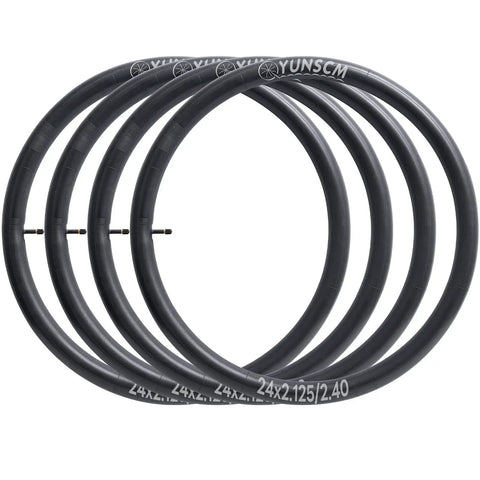 Fat Bike Tubes for 24 Inch Tires 24x2.125 to 24x2.40 With 32mm Schrader Valve Compatible With 24x2.125 2.20 2.25 2.30 2.35 2.40 Tire Sizes