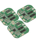 3 Pack 4S 20A Li Ion BMS for 18650 Battery Protection Board PCM PCB Module 14.8V 16.8V on white background