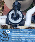 Valve Gasket O Ring Kit SP0714T For Hayward Variflo XL Multiport Pool Valve Replacement Seal Spider Gasket Cover One And One Half Inch Easy Install Fits Variflo System And Pool Filter Valve Parts
