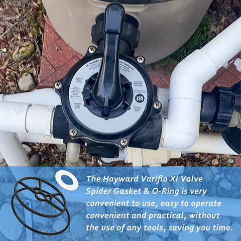 Valve Gasket O Ring Kit SP0714T For Hayward Variflo XL Multiport Pool Valve Replacement Seal Spider Gasket Cover One And One Half Inch Easy Install Fits Variflo System And Pool Filter Valve Parts