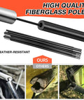 High quality fiberglass poles for 2 Pack 4 By 3 Feet Pop Up Soccer Goals Set For Indoor And Outdoor Practice, durable and weather-resistant.