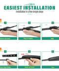 Installation guide for Volvo Windshield Wiper Blades Replacement Set 24 Inch Front, 20 Inch Front, 14 Inch Rear All Weather