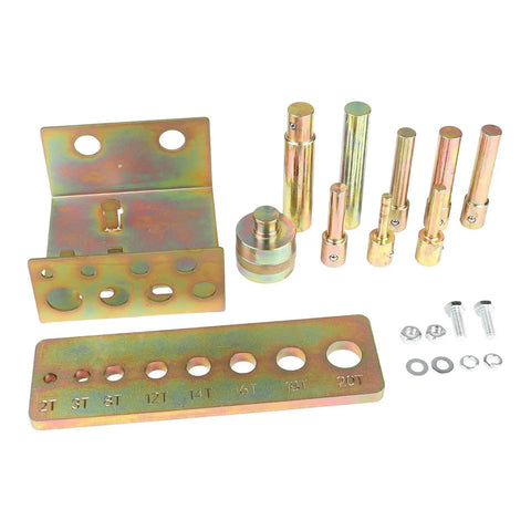 Heavy Duty Alloy Steel Press Pin Set Rock Solid Punch Kit Featuring Heat Treated Rust Resistant Build And Eight Versatile Drop Forged Adapters Straight Up Built Like A Tank For Demanding Garage Shop Projects