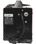 Compact And Portable Mig Welder Perfect For DIY Projects Uses Flux Core Or Mild Steel Easy To Operate At Home With 120 Volt Power, back view with controls.