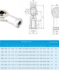 4 Pack Rod End Bearings Pre Lubricated With Three Eighths Inch Bore And Three Eighths Twenty Four Female Thread Right Hand With Jam Nuts Beefed Up Durable Steel Construction, PHSB6 bearing diagram