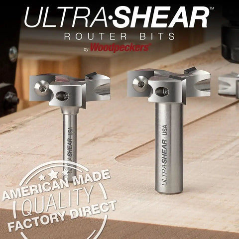 Spoilboard Surfacing Router Bit One And One Half Inch Cut Diameter One Half Inch Shank Three Flute Carbide Insert CNC Bit