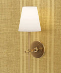 Top Tier Weathered Stripe Gold Metallic Wallpaper For Dope Indoor Walls Featuring Hella Stylish Fibrous Texture And Paste The Wall Application With Eco Friendly Pvc Free Class A Rated Finish That Adds Serious Swag To Any Room Setup with gold wall sconce.
