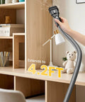 Cordless Vacuum Cleaner For Dewalt 20V Battery Compatible 7 In 1 Lightweight Stick Vacuum With flexible hose extending 4.2ft