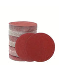 Premium 125mm Hook And Loop Sanding Discs Fit Orbital Sanders Perfectly, stacked with varying grits from 60 to 1000.