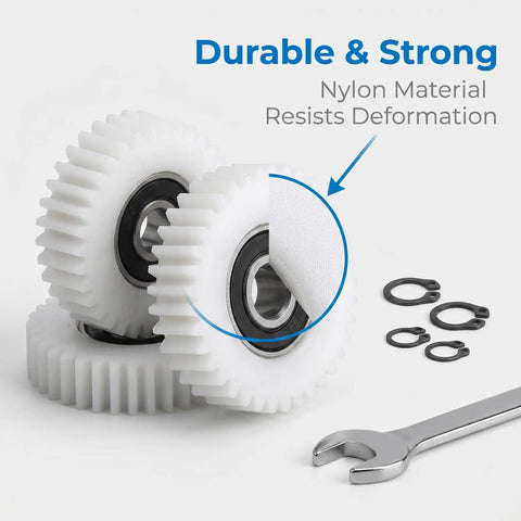 Durable Nylon Gear Clutch 36 Tooth Motor Gear For Road Motors Replacement Part with wrench and retaining rings