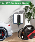 No Fuss Heavy Duty Plug And Play Car Jump Starter Power Cord Replacement Charger Adapter 15V 1A with green light indicator.