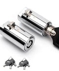 Two Pack Vending Machine Locks Keyed Alike With Six Identical Keys For Soda Snack Candy Machines And ATM Cabinets, high security.