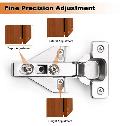 Soft Close Cabinet Hinges Two Pairs Brushed Satin Nickel Full Overlay 110 Degree Clip On Design With Mounting Screws Top Shelf Gear Zero Hassle Install Heavy Duty Kitchen Hardware