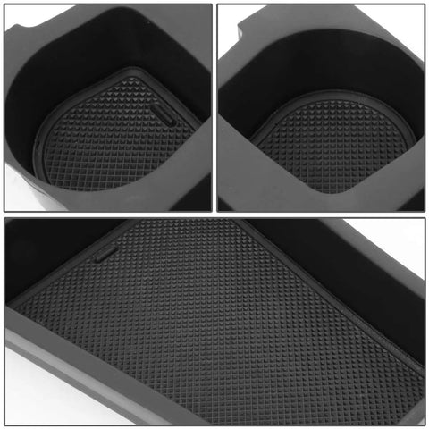 Center Console Cup Holder Organizer For Toyota Prius 2010 2011 2012 2013 2014 2015 Replacement Box With Removable Silicone Mats