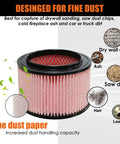 Replacement Fine Dust Filter For Vacmaster Beast VFB511B 0201 And VF408 VF409 VF410P Pro Series With features illustration
