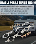 Exhaust Manifold Gasket Bolts Kit For All LS Series Engines Excluding LS7 Compatible With LS1 LS2 LS3 LS6 shown with truck