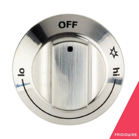 Stovetop Burner Knob For Gas Ranges And Stoves Chrome Replacement Part Pro Grade Durable Easy Install Universal Fit