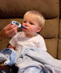 Large Face LCD Digital Thermometer For Adults And Kids With Fast 10 Second Fever Check And Instant Read Easy To Read Display Battery Included Perfect For Home Health Care, child taking temperature