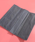 Double Sided Hanging Storage Organizer With Thirty Pockets For Socks Underwear And Clothes Dorm Room Door Wall Mount Space Saving Closet Sorter Game Changer For Tucking Away Clutter Fast Level Up Your Bedroom Setup, gray fabric open display.