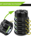 6 Inch Trailer Jack Block Set With Bag 4 Pack Heavy Duty Stabilizer Blocks For Travel Trailers and RV Tongue Jacks