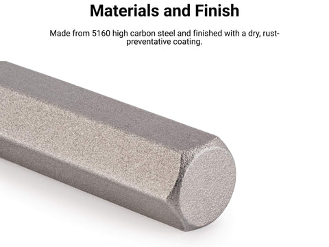 Close-up of 5/64 inch roll pin punch showing high carbon steel material and finish