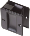 Premium Solid Brass Pocket Passage Door Pull Matte Black Finish Two And Three Quarters Inch Tall By Two And Half Inch Wide Fits Doors From One And Three Eighths To One And Three Quarters Inch Easy Install Slick Dope Modern Hardware