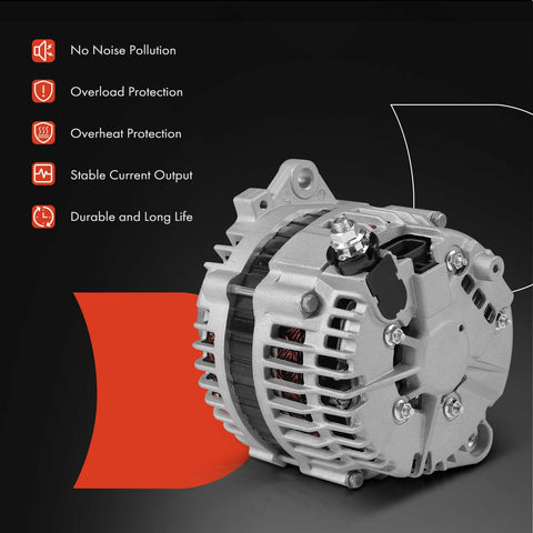 Alternator Replacement For Nissan Rogue 2008-2012 And X-Trail 2005-2006 2.5L 12V 110A 6-Groove Clockwise Pulley L4 Engine