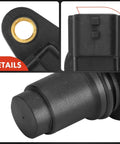 2 Pack Camshaft Position Sensor Replacement for Infiniti and Nissan Fits EX35 FX35 G25 G35 JX35 M35 M35h Q50 Q70 QX60 2006-2019 V6 3.5L and 2.5L Engine Models Plug and Play High Quality CPS Sensor, black plastic sensor detail