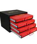 Heavy Duty Four Drawer Hardware Organizer With 2500 Piece Small Parts Kit Steel Cabinet With Removable Inside Trays
