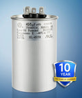 Dual Run 45 Plus 5 MFD AC Capacitor 440V For Heat Pumps And Air Conditioners Replaces 370V And 440V Units CBB65 Type