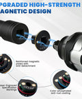 Check Out This Low Profile Impact Socket Adapter Set With Four Pieces To Go From 1/4 Inch All The Way Up To 1 Inch. close-up magnetic impact adapter, color-phosphated steel