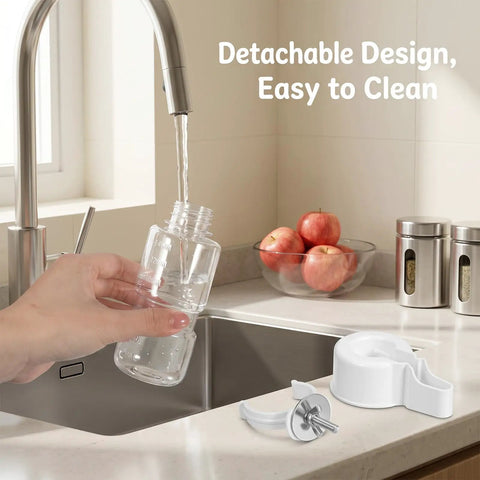 Large Capacity Automatic Bird Water Dispenser For Cage With Spill Proof Design in use at kitchen sink.