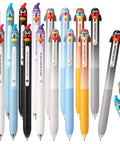 16 Penguin Pens With 0.5mm Retractable Tips, Totally Cute Cartoon Kawaii 3D Penguin Topper, Black And Blue Ink, Smooth Quick Dry Writing